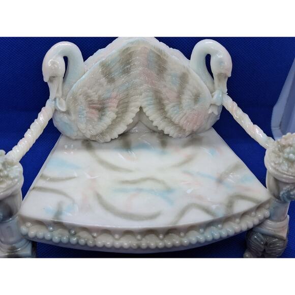 Cherished Teddies  Chantel and Fawn " We're Kindred Spirits  " Figurine w/ Bench - Picture 8 of 8